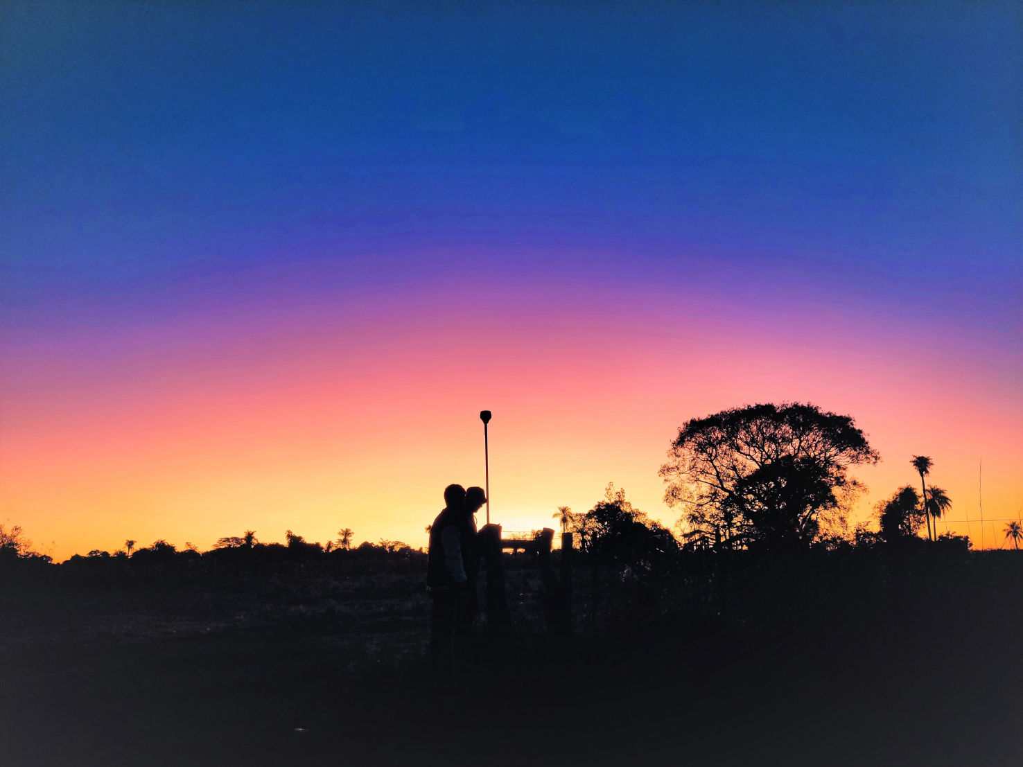 Paisaje al atardecer